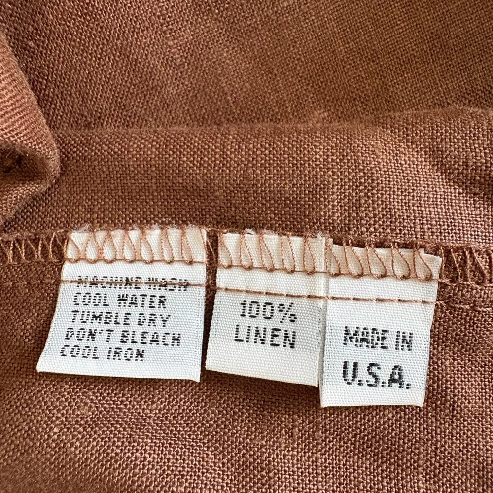 PLANET 100% Linen Draped Crop Jacket | One Size - Picture 5 of 7
